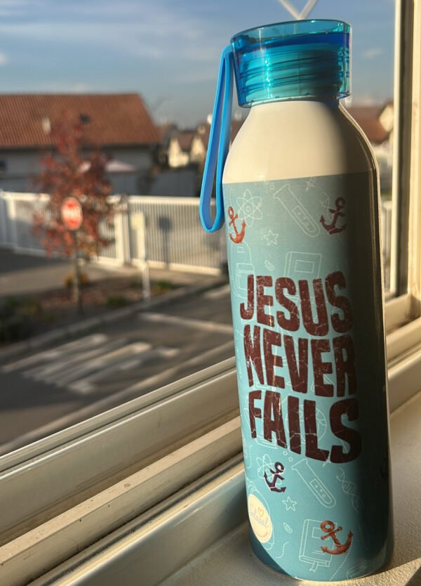 Botella Sport 700ML Jesús Nunca Falla Blue