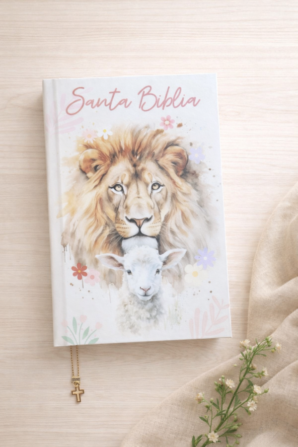 9eac5ddb-a202-49f5-9955-2cb16df35c99 Biblia León y Cordero Blanca RV1960 Compacta