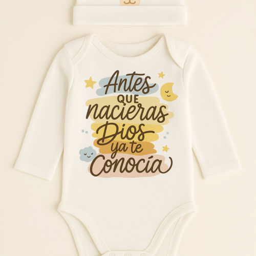 Body + Gorrito Ovejita "Antes que nacieras" Niño