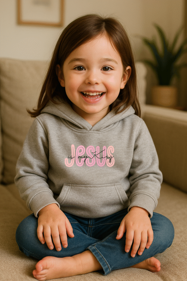 Untitled design Polerón Infantil Talla 4 "Jesús es mi Rey"