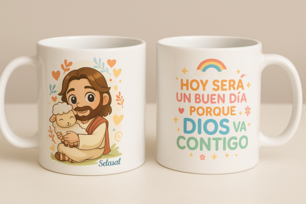Taza Jesús y ovejita