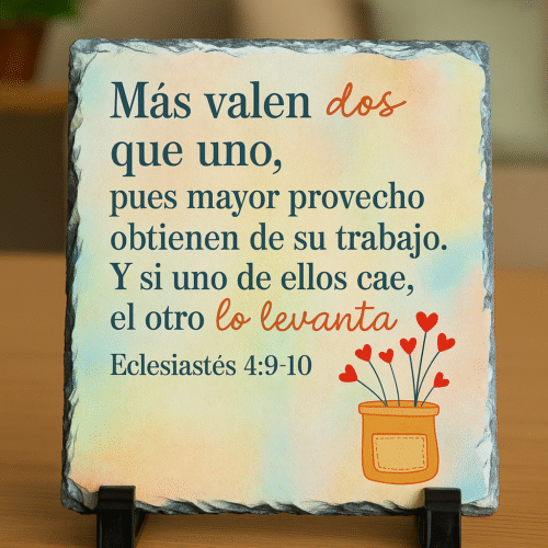 Cuadro Roca mas valen 2 que 1 (19*15)