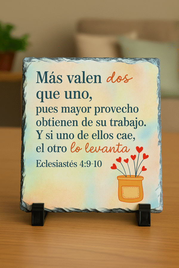 Cuadro Roca mas valen 2 que 1 (19*15)