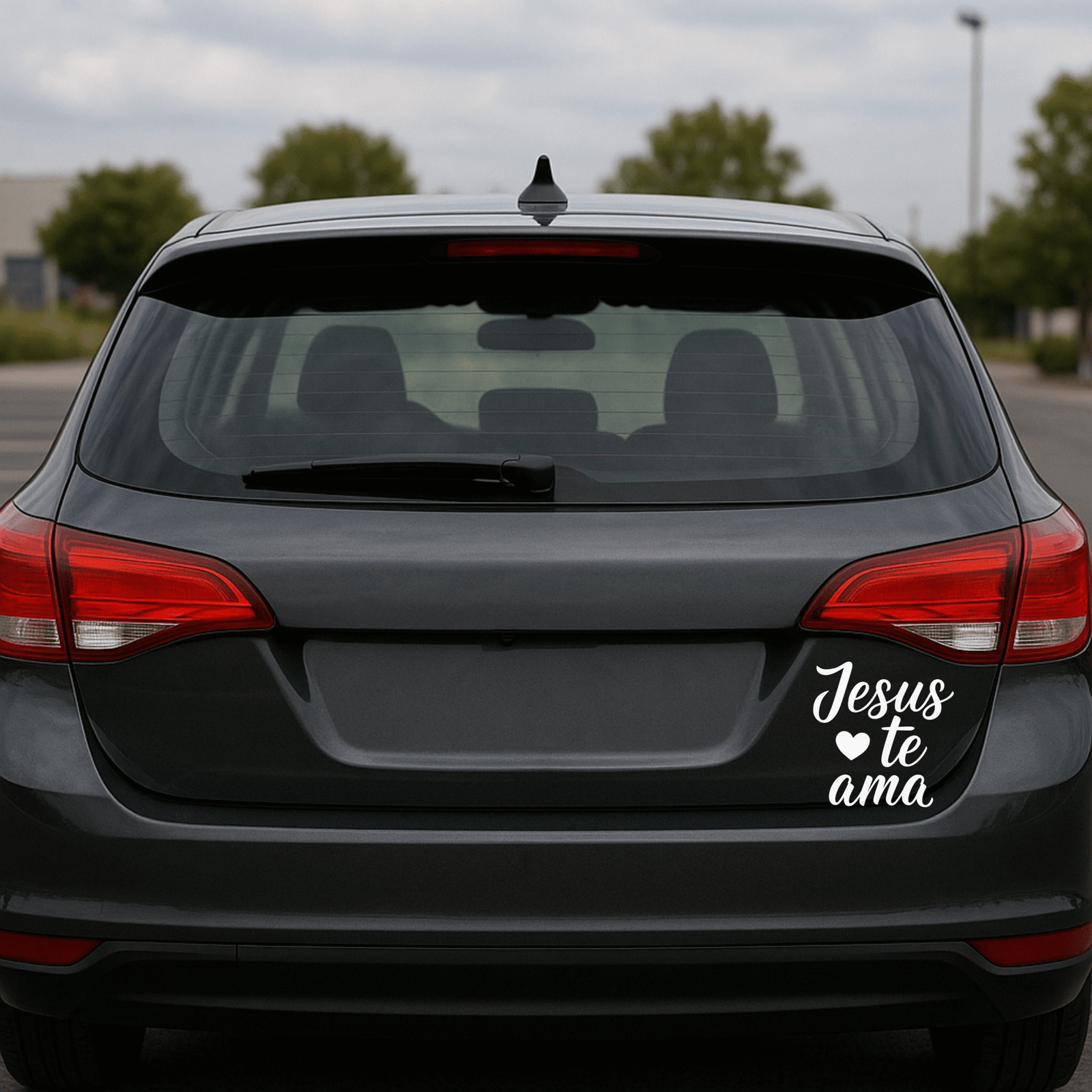 Adhesivo de Auto Cristiano (DTF) Jesús Te Ama