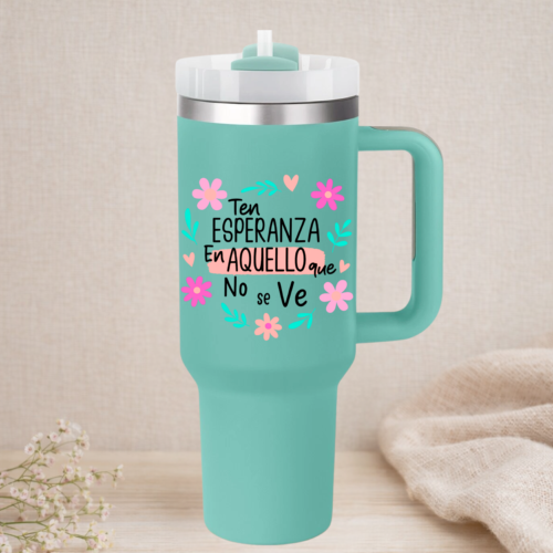 27 Vaso 1200 ml con asa esperanza flores