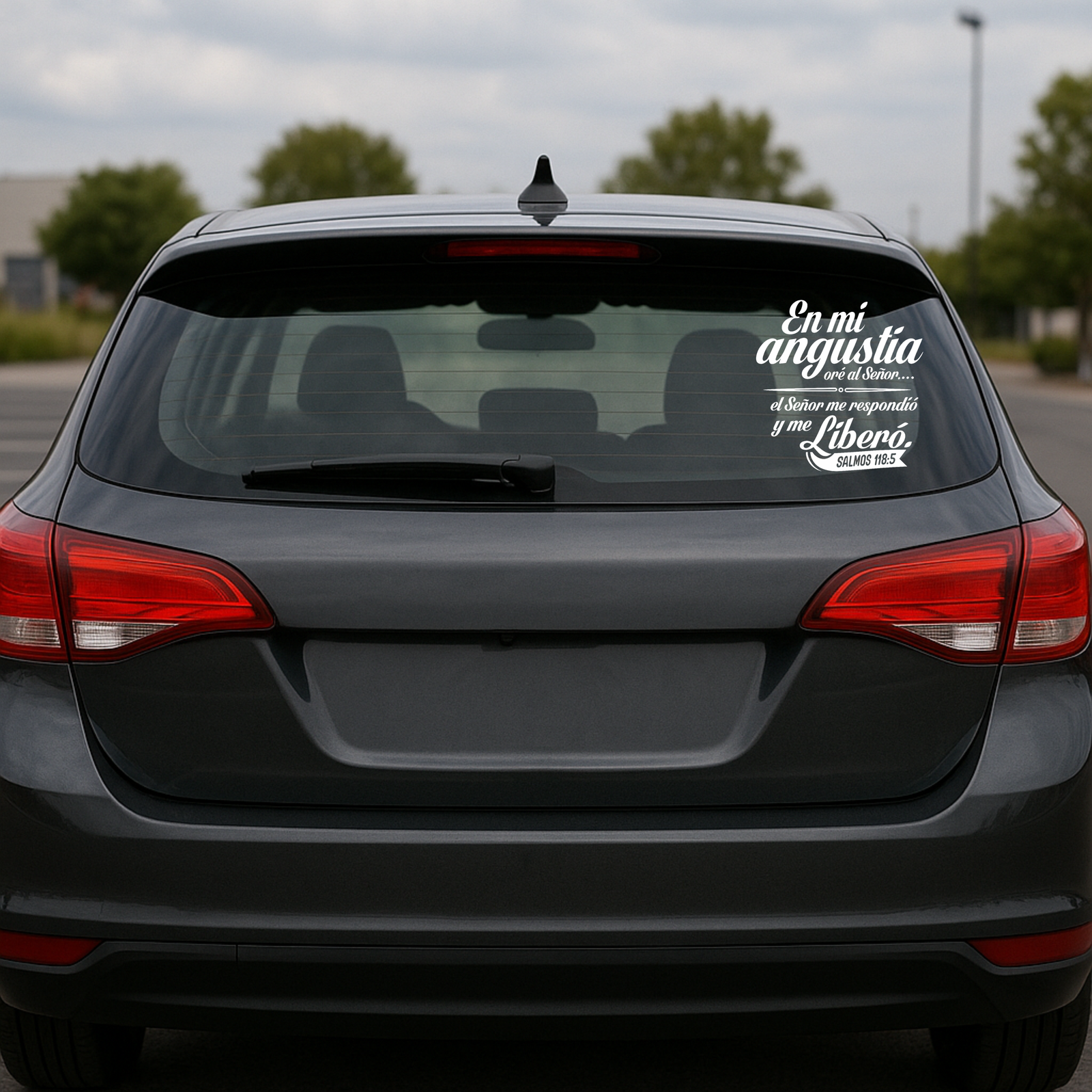 Adhesivo de Auto Cristiano (DTF) El Señor me Liberó