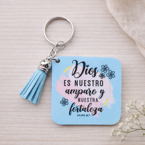 Llavero Amparo y fortaleza