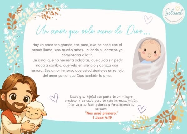 Tarjeta Amor que viene de Dios