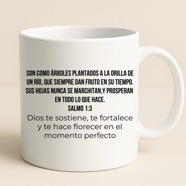 Taza 11oz Florece blanca