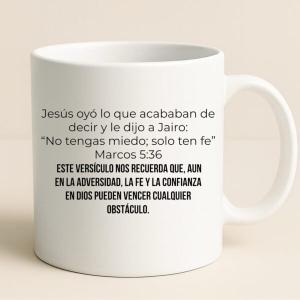 Taza Blanca 11oz No temas