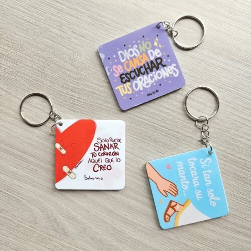 Pack de 3 llaveros surtidos