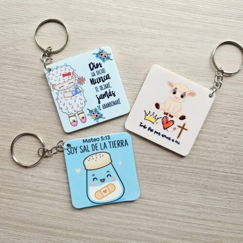 Pack de 3 llaveros surtidos