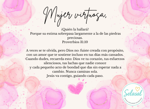 Tarjeta Mujer Virtuosa 1