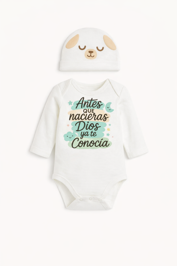 ChatGPT Image 19 ene 2026, 01_17_15 p.m. Body Antes que Nacieras + gorrito Unisex