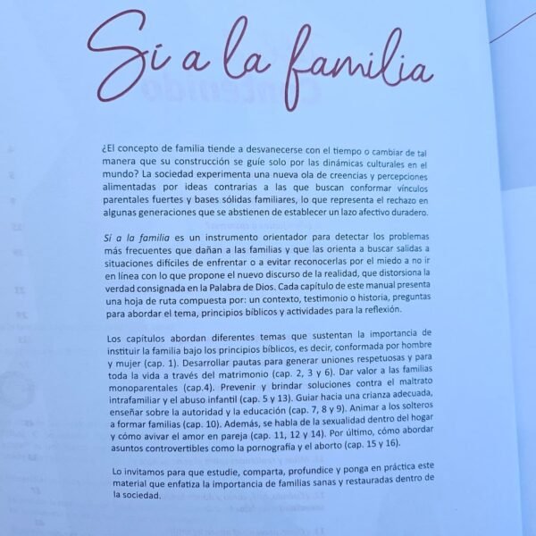Manual Cristiano para Familias Sanas si necesitas Restauración