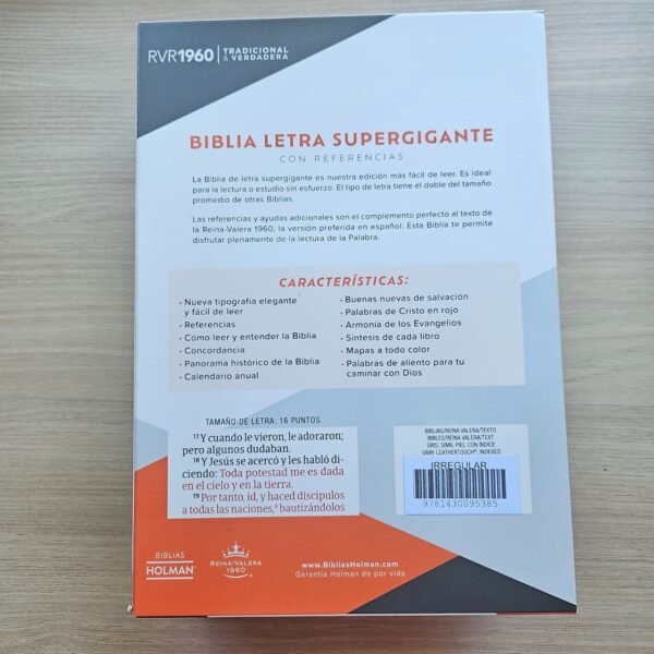 Biblia RV1960 letra Supergigante