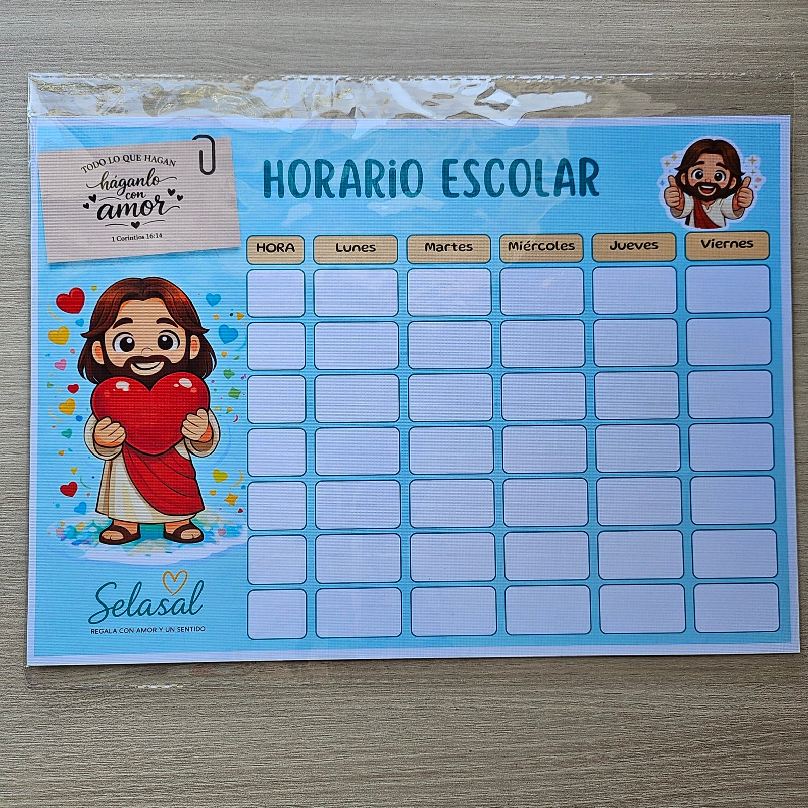 Horario escolar Jesús niño