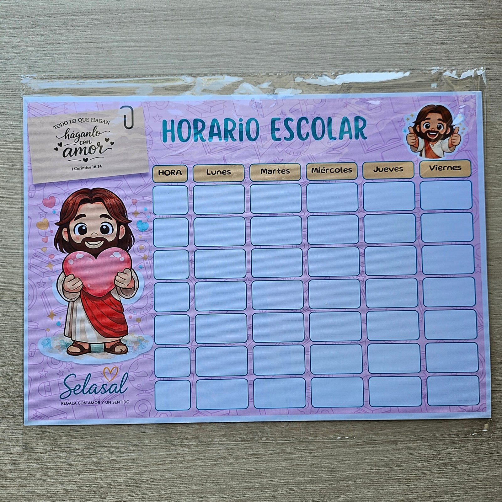Horario escolares Jesús niña