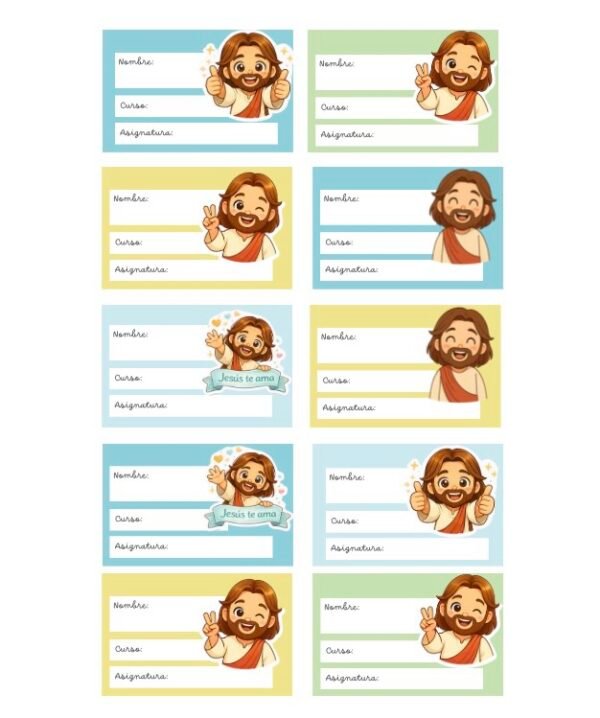 screenshot-3 18 Etiquetas escolares cuadernos y libros niños