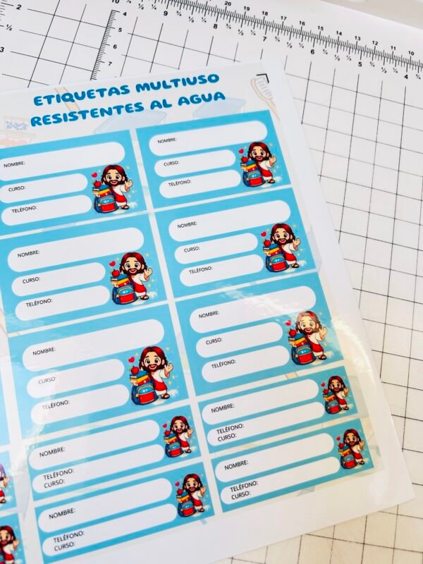 Etiquetas resistentes al agua 💦