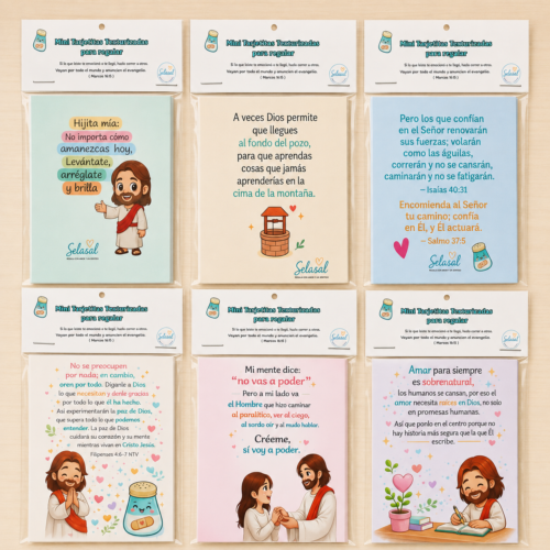 5ce3c34a-1ed7-4784-98b2-6138cc693649 Pack de 8 Mini tarjetitas texturizadas