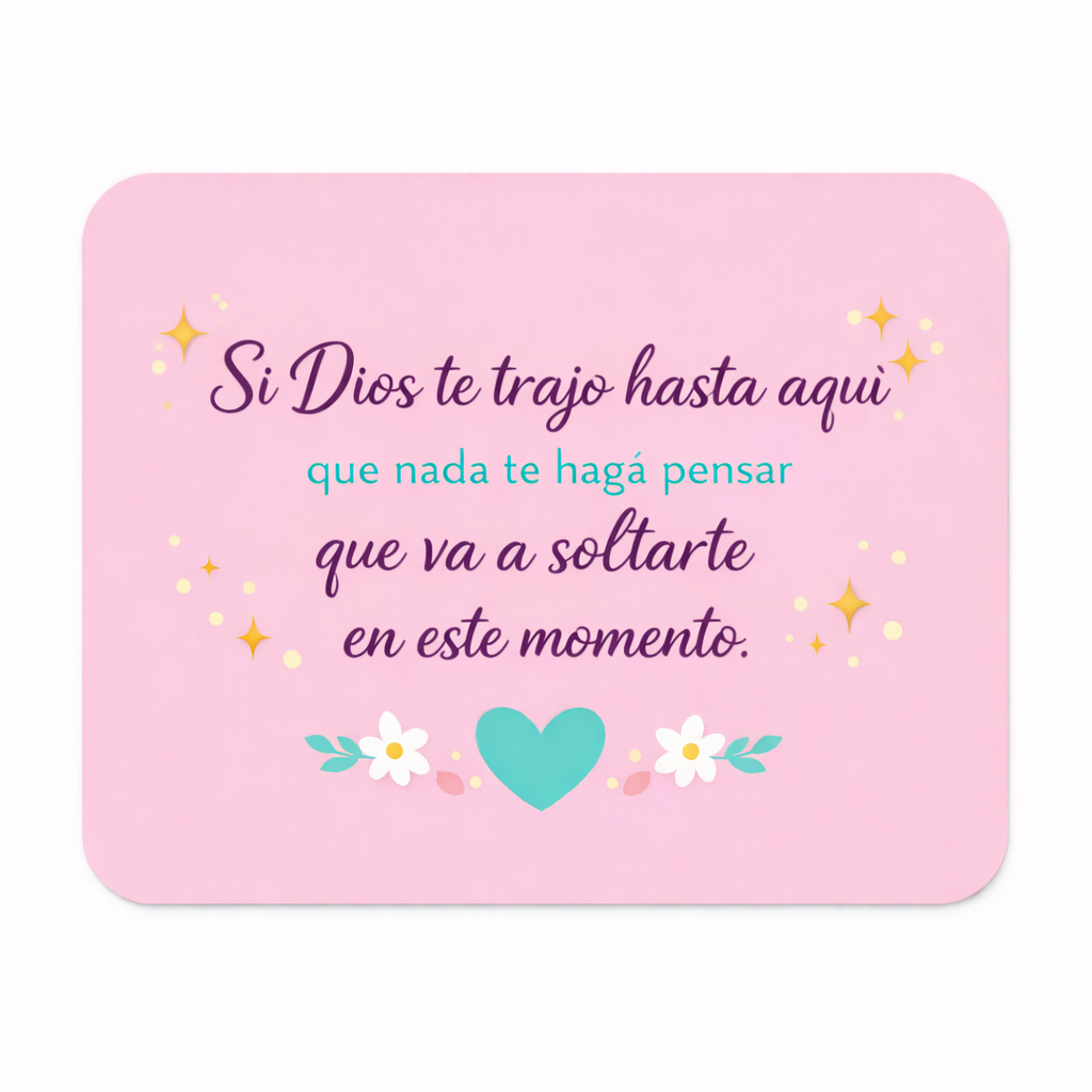 Mousepad te sostendrá