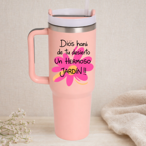 4 Vaso 1200ML Coral Desierto