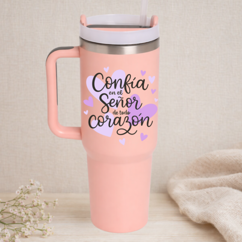 5 Vaso 1200 ml Coral Confía