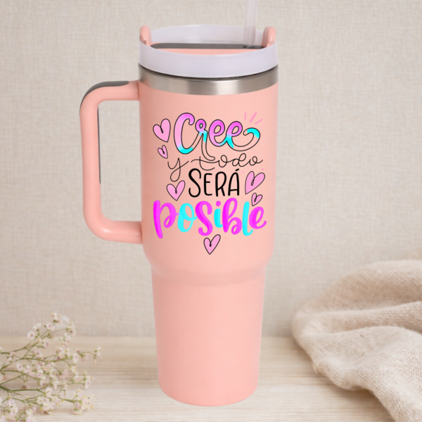 vaso 1200ml coral Solo Cree