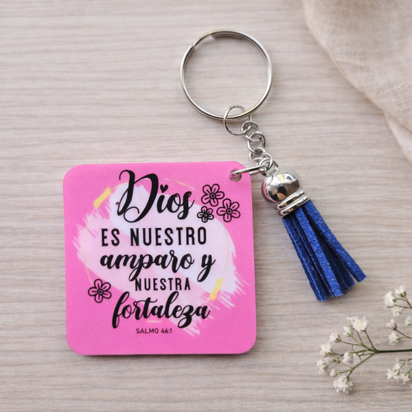 Llavero Amparo y fortaleza