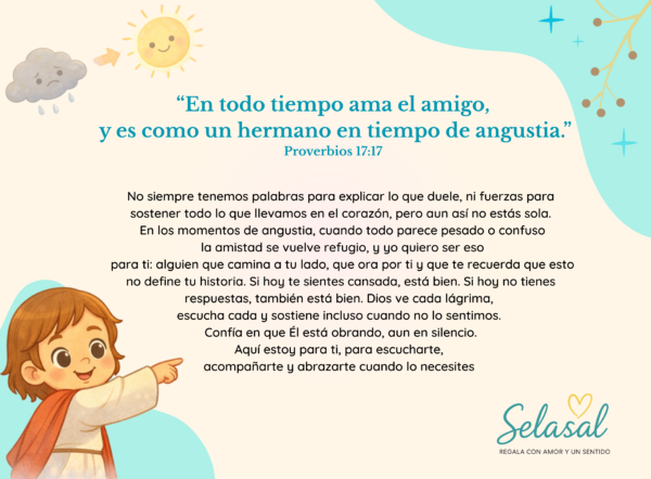 Tarjeta En todo tiempo ama el Amigo