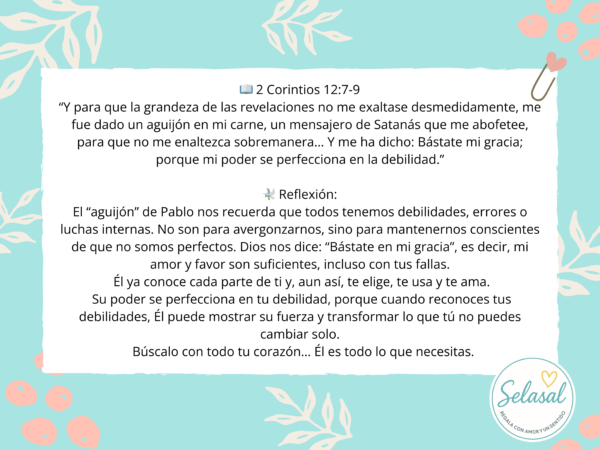 Tarjeta Mini Devocional El Aguijón