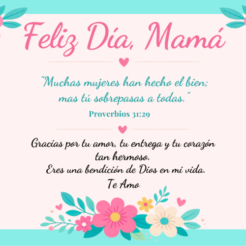 Sticker Cuadrado Feliz Día Amiga Minimalista Verde (140 x 110 mm) Tarjeta Feliz día Mamá