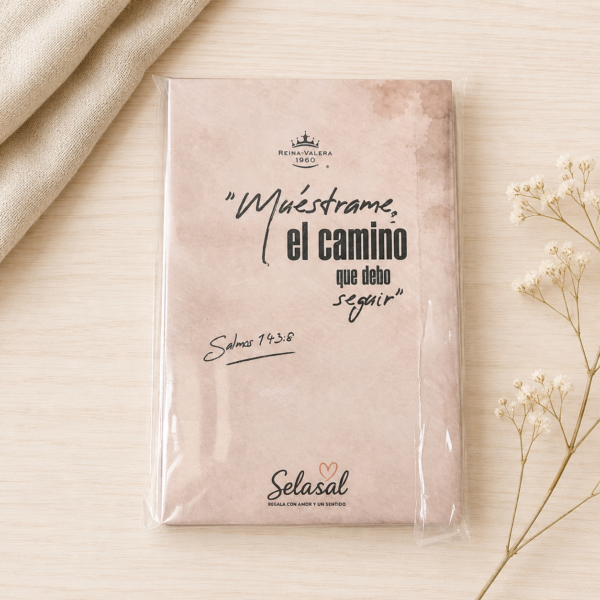 Biblia Tapa dura Beige Muéstrame el camino