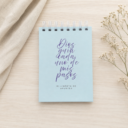 Libreta de apuntes Dios guía cada uno de mis pasos