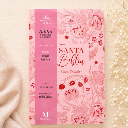 Biblia imitación piel Rosa