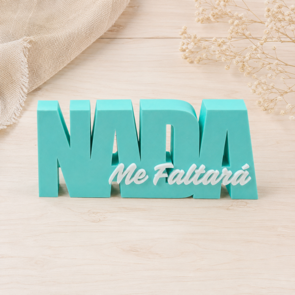 Figura decorativa Nada me faltará