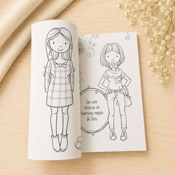 Libro para Colorear Eres Hermosa Adolescentes