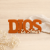 Figura decorativa Dios es Amor Café