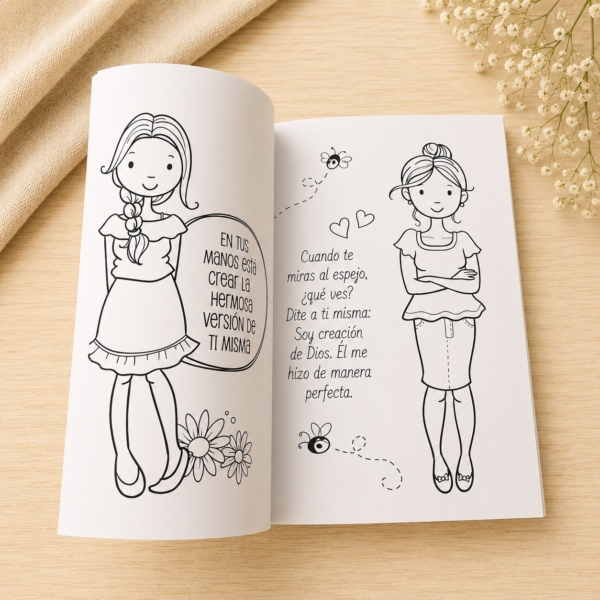 Libro para Colorear Eres Hermosa Adolescentes