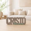 Figura decorativa Cristo Vive en Mí Gris
